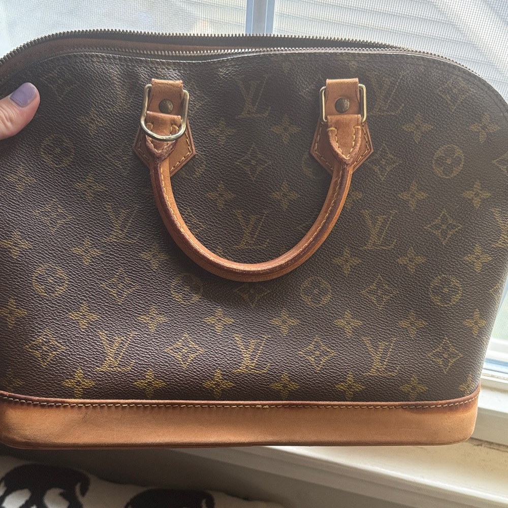 Louis Vuitton Brown and Tan Monogram Tote